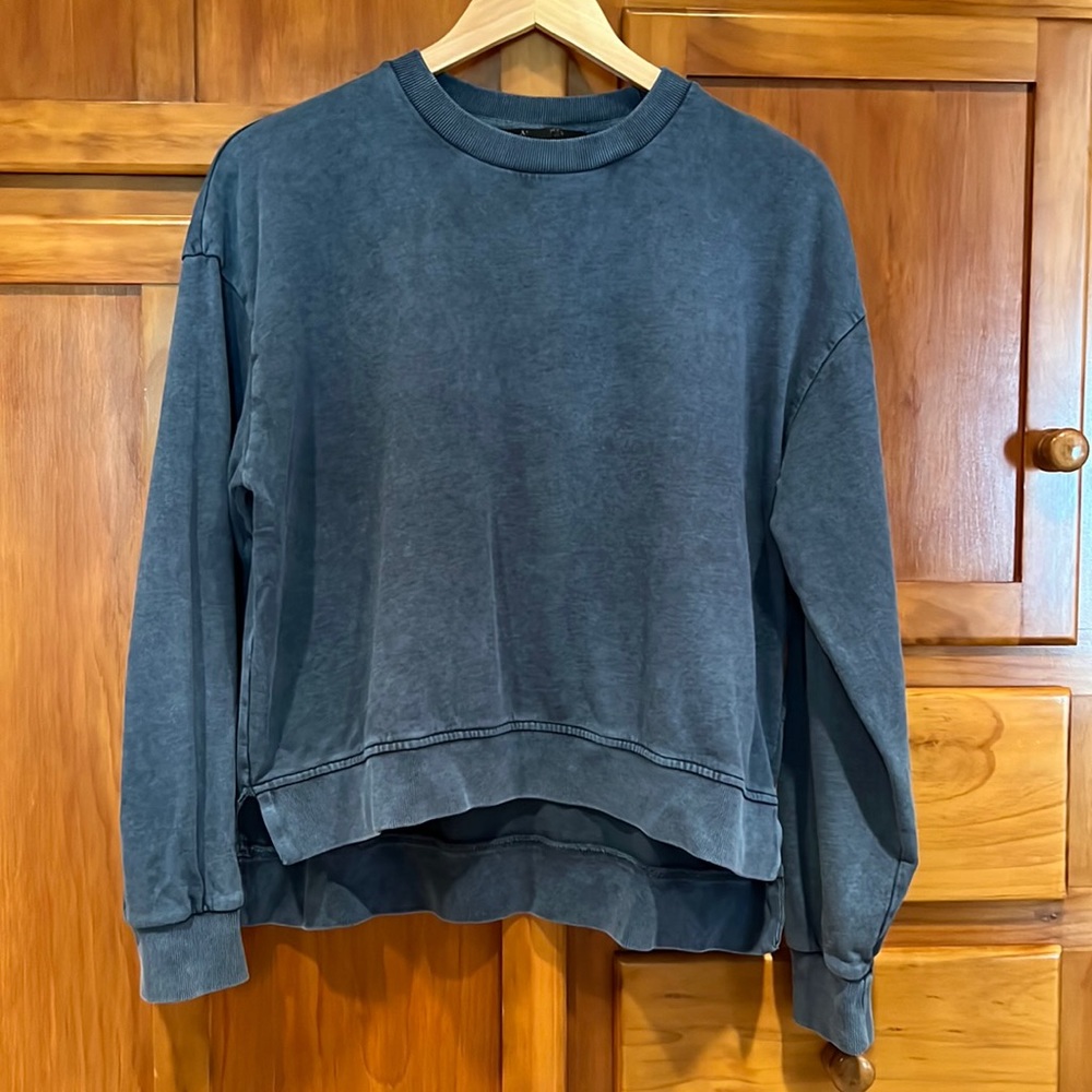 All Saints Blue Grey Sweatshirt Size X-Small